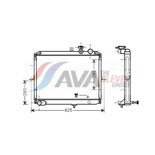 Chladič motora AVA QUALITY COOLING KA2053