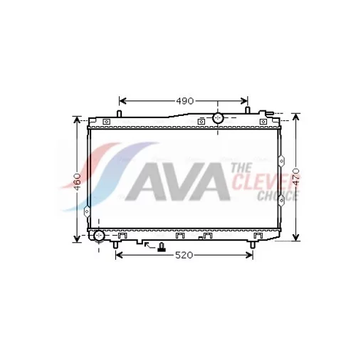 Chladič motora KA2086 (AVA QUALITY COOLING)