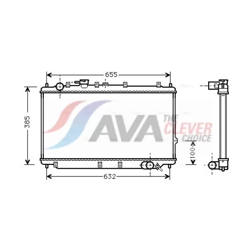 Chladič motora AVA QUALITY COOLING KA2114