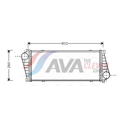 Chladič plniaceho vzduchu AVA QUALITY COOLING MSA4217