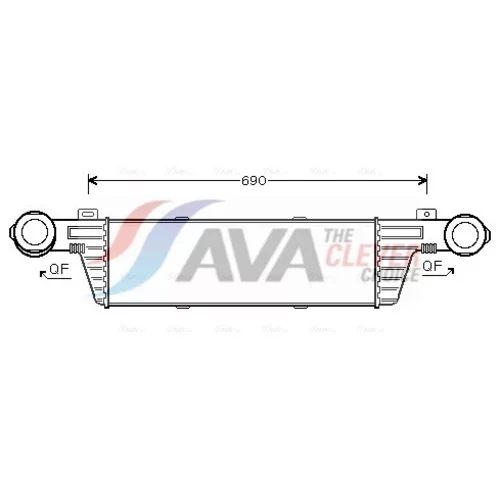 Chladič plniaceho vzduchu AVA QUALITY COOLING MSA4315