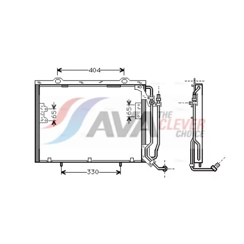 Kondenzátor klimatizácie AVA QUALITY COOLING MSA5279