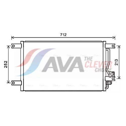 Kondenzátor klimatizácie AVA QUALITY COOLING MT5248