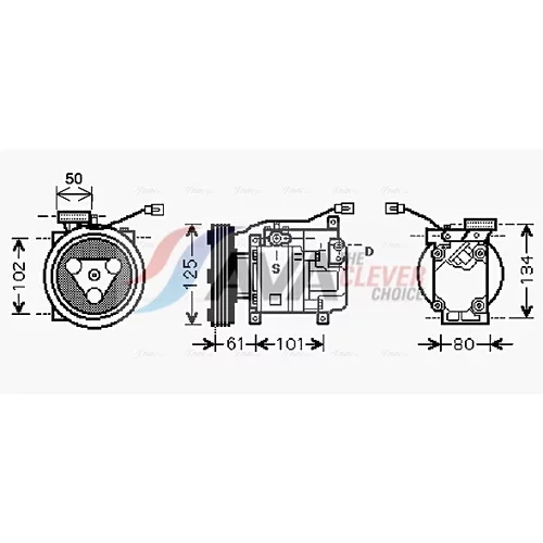 Kompresor klimatizácie AVA QUALITY COOLING MZK207