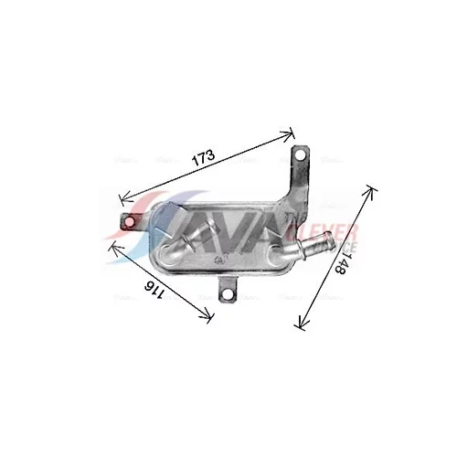 Chladič oleja automatickej prevodovky AVA QUALITY COOLING OL3708 - obr. 2