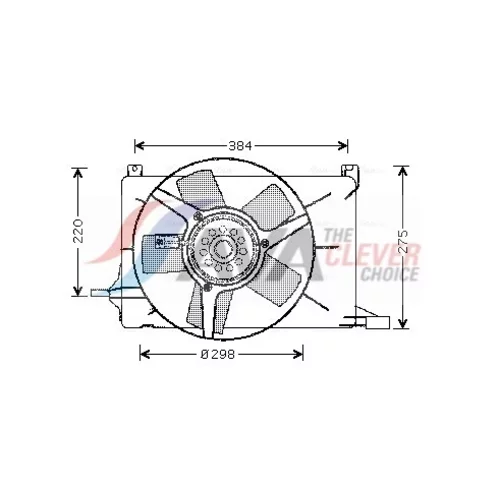 Ventilátor chladenia motora AVA QUALITY COOLING OL7502