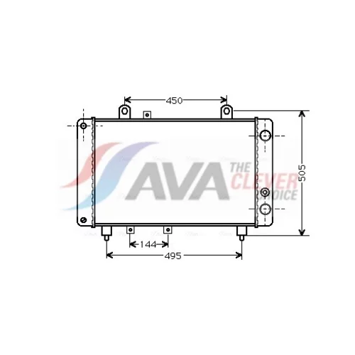 Chladič motora AVA QUALITY COOLING PE2081