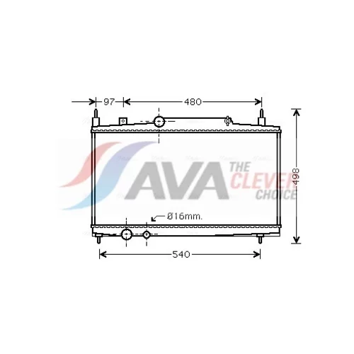 Chladič motora AVA QUALITY COOLING PEA2230