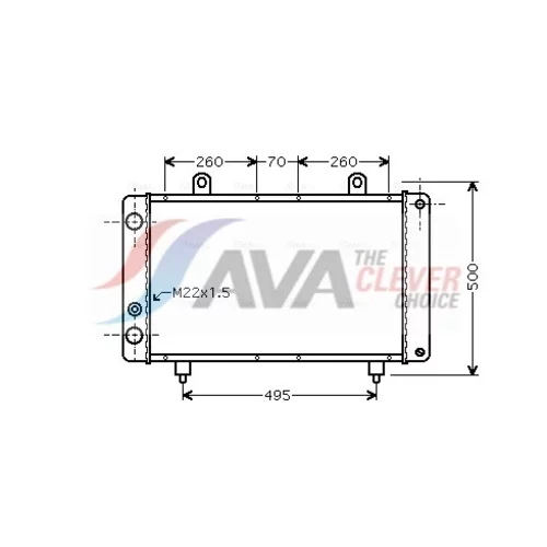 Chladič motora AVA QUALITY COOLING PEA2319