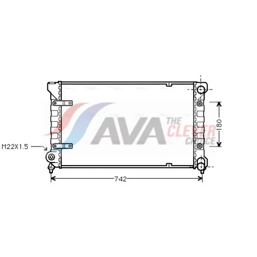 Chladič motora AVA QUALITY COOLING ST2009