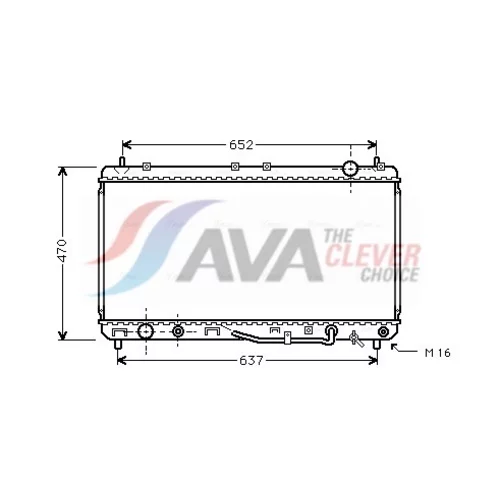 Chladič motora AVA QUALITY COOLING TO2232