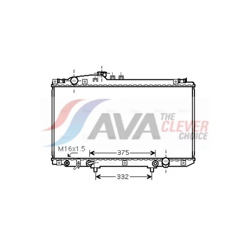 Chladič motora AVA QUALITY COOLING TO2337