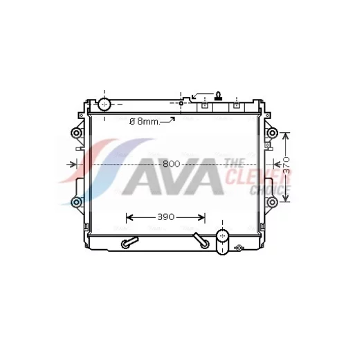 Chladič motora AVA QUALITY COOLING TO2490