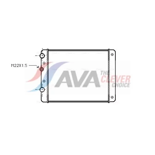 Chladič motora AVA QUALITY COOLING VN2129