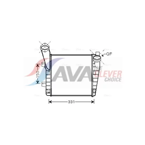 Chladič plniaceho vzduchu AVA QUALITY COOLING VNA4234