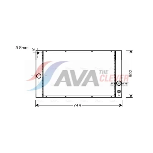 Chladič motora AVA QUALITY COOLING VOA2141