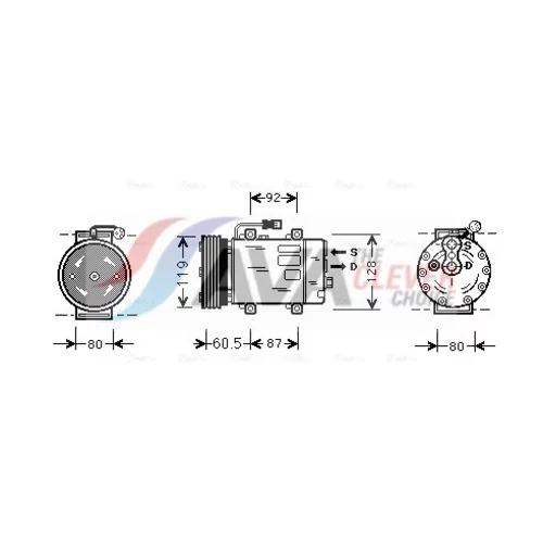 Kompresor klimatizácie AVA QUALITY COOLING VOAK101