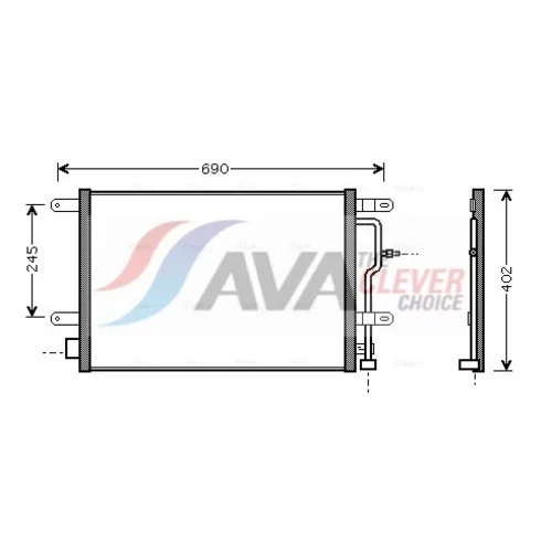 Kondenzátor klimatizácie AVA QUALITY COOLING AI5194