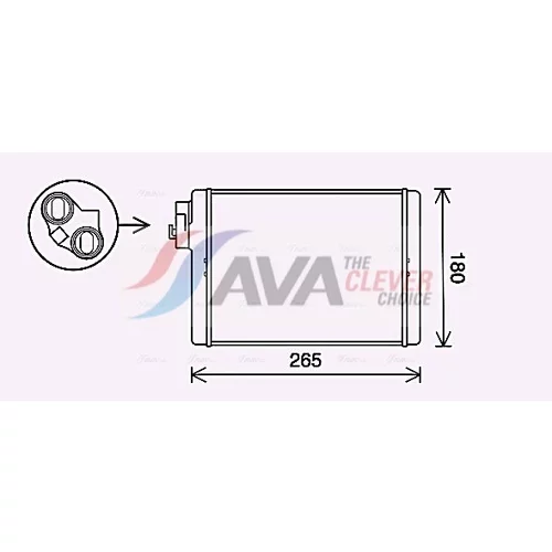 Výmenník tepla vnútorného kúrenia AVA QUALITY COOLING AI6408