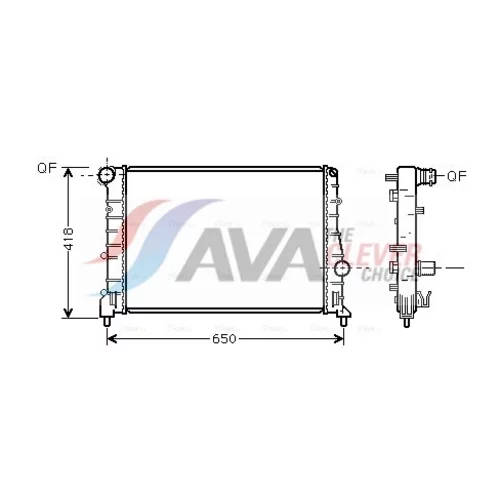 Chladič motora AVA QUALITY COOLING ALA2084