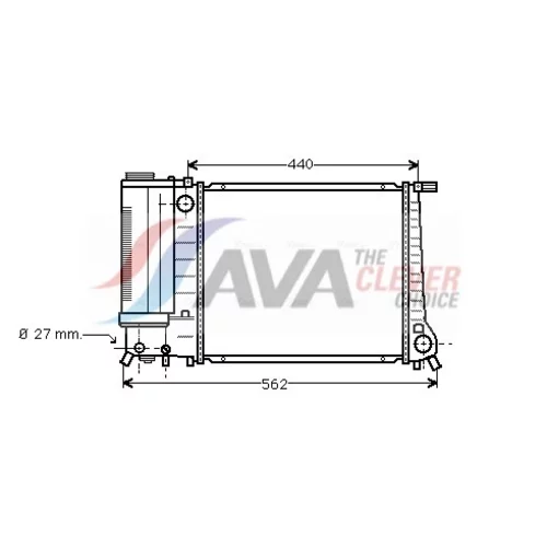 Chladič motora AVA QUALITY COOLING BW2081