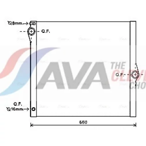 Chladič motora AVA QUALITY COOLING BWA2436