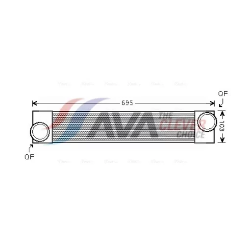 Chladič plniaceho vzduchu AVA QUALITY COOLING BWA4346