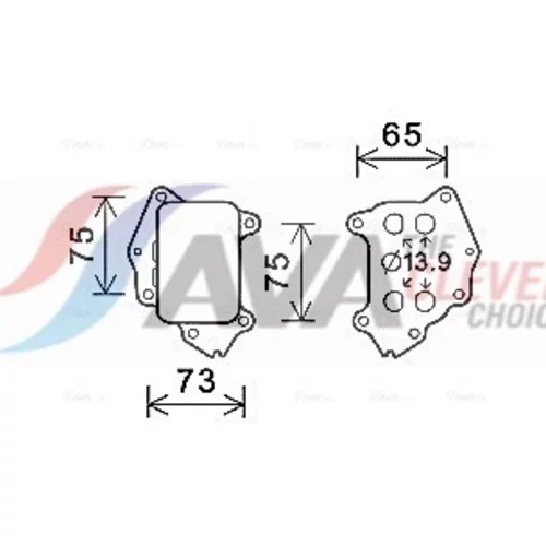 Chladič motorového oleja AVA QUALITY COOLING CN3309