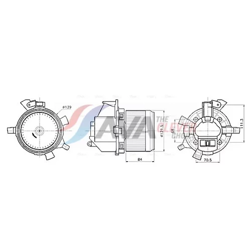 Vnútorný ventilátor AVA QUALITY COOLING CN8342