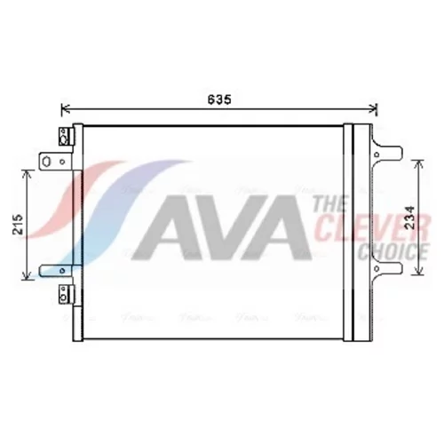 Kondenzátor klimatizácie AVA QUALITY COOLING CNA5308D