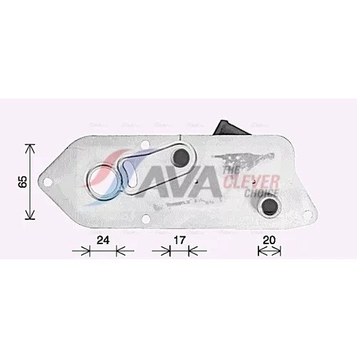 Chladič motorového oleja AVA QUALITY COOLING FD3666 - obr. 1