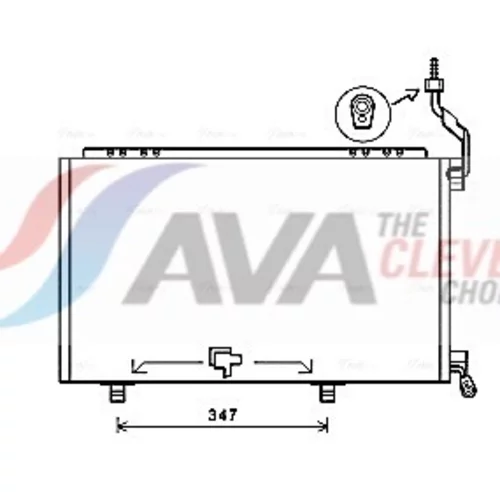 Kondenzátor klimatizácie AVA QUALITY COOLING FD5606