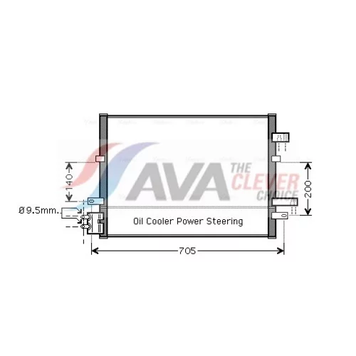 Kondenzátor klimatizácie AVA QUALITY COOLING FDA5377