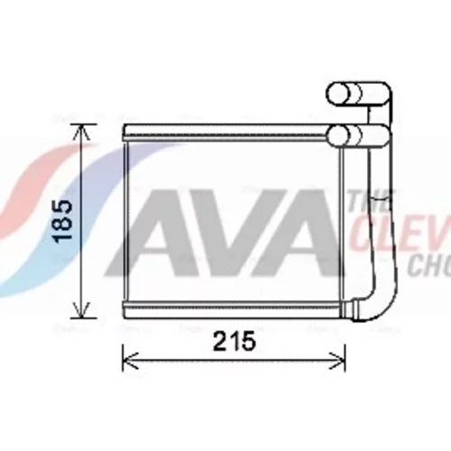 Výmenník tepla vnútorného kúrenia AVA QUALITY COOLING HY6393