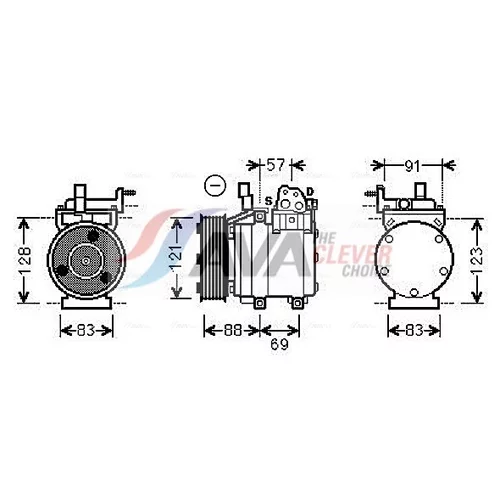 Kompresor klimatizácie AVA QUALITY COOLING HYK258