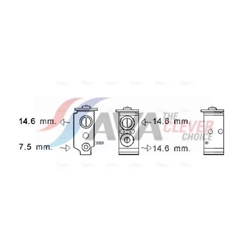 Expanzný ventil klimatizácie AVA QUALITY COOLING KA1268