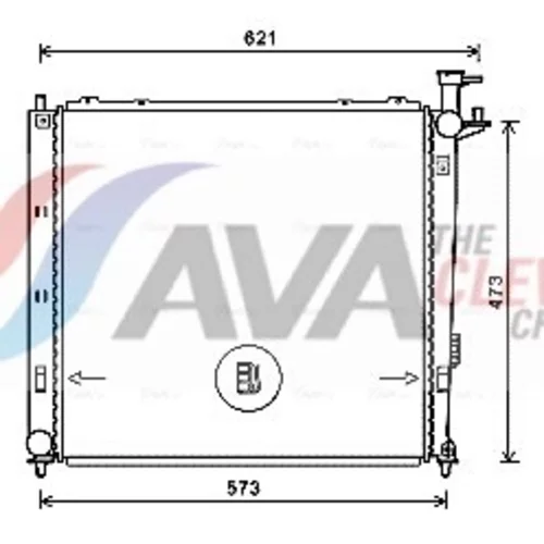 Chladič motora AVA QUALITY COOLING KAA2272