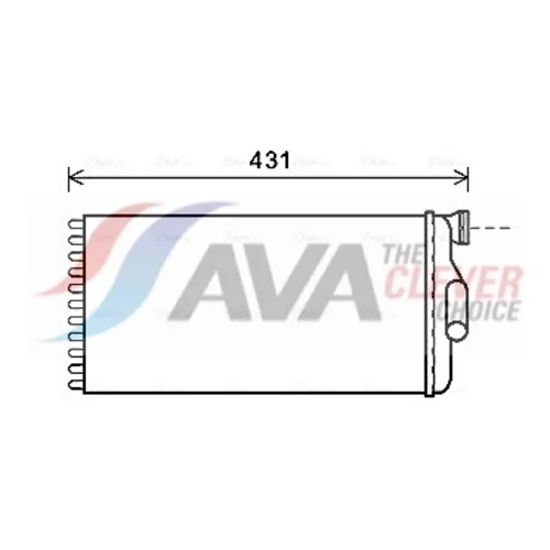 Výmenník tepla vnútorného kúrenia AVA QUALITY COOLING ME6279