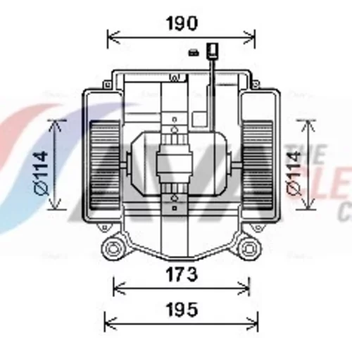 Vnútorný ventilátor AVA QUALITY COOLING MS8669