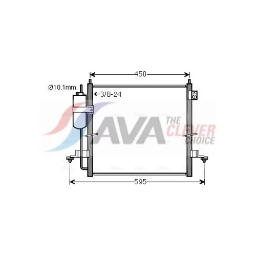 Kondenzátor klimatizácie AVA QUALITY COOLING MT5239D