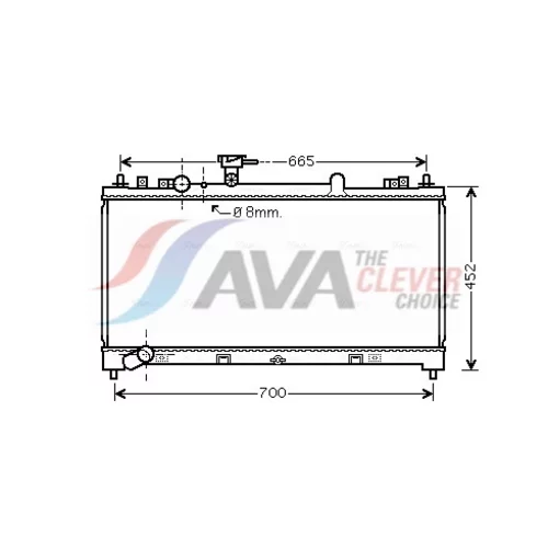 Chladič motora AVA QUALITY COOLING MZ2218