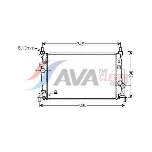 Chladič motora AVA QUALITY COOLING MZ2246