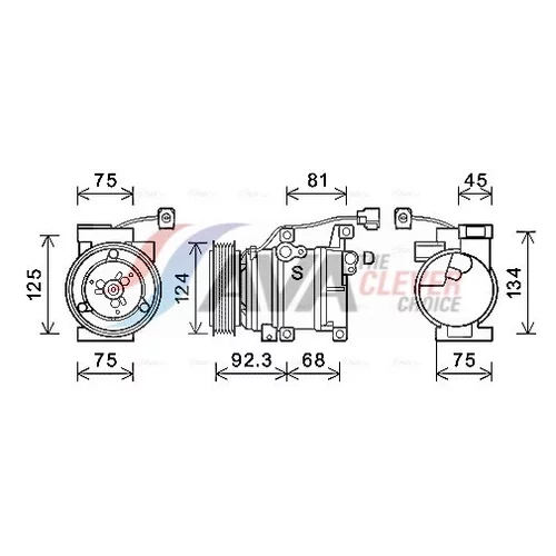 Kompresor klimatizácie AVA QUALITY COOLING MZAK219