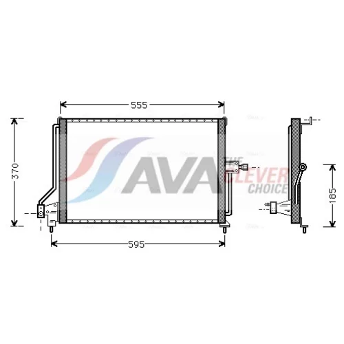 Kondenzátor klimatizácie AVA QUALITY COOLING OL5209