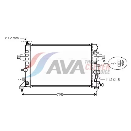 Chladič motora AVA QUALITY COOLING OLA2363