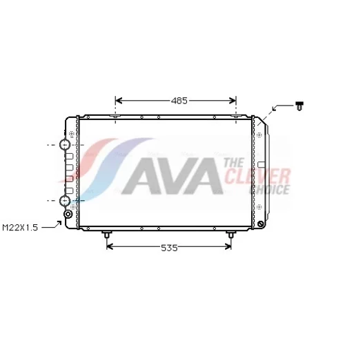 Chladič motora AVA QUALITY COOLING PE2147