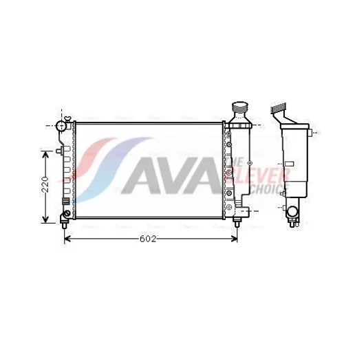 Chladič motora AVA QUALITY COOLING PEA2262