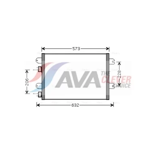 Kondenzátor klimatizácie AVA QUALITY COOLING RTA5317