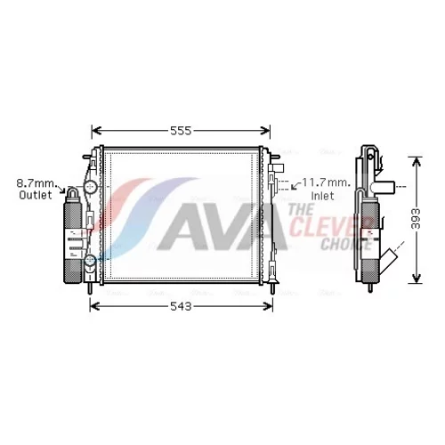 Chladiaca jednotka AVA QUALITY COOLING RTM323