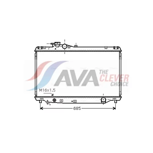 Chladič motora AVA QUALITY COOLING TO2347